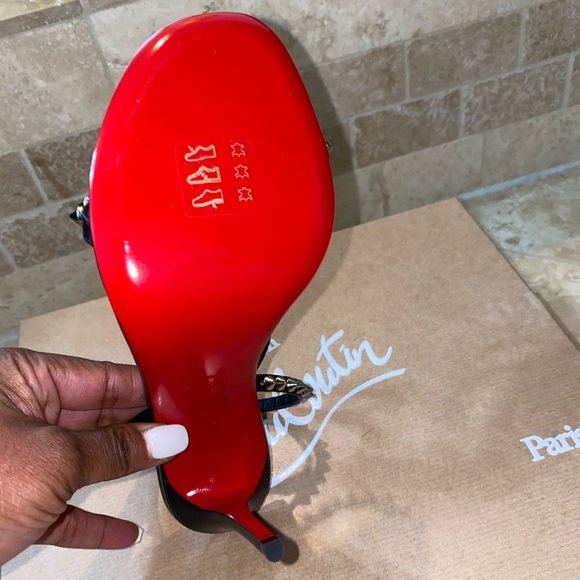 **SOLD**Christian Louboutin So Me spike sandal 35 - Picture 3 of 10